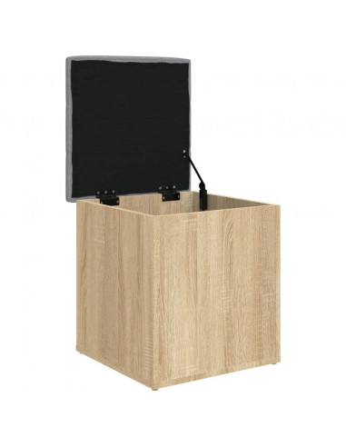 Panca Portaoggetti Rovere Sonoma 42x42x45 cm Legno Multistrato