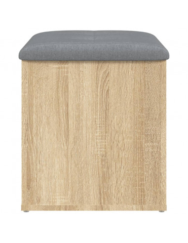 Panca Portaoggetti Rovere Sonoma 42x42x45 cm Legno Multistrato