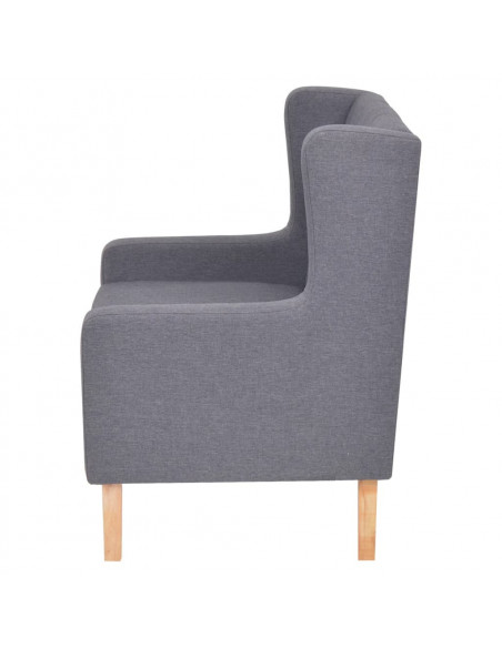 Set Divani 2 pz in Tessuto Grigio
