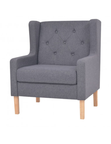 Set Divani 2 pz in Tessuto Grigio