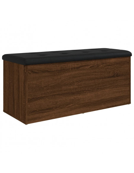 Panca Portaoggetti Rovere Marrone 102x42x45cm Legno Multistrato