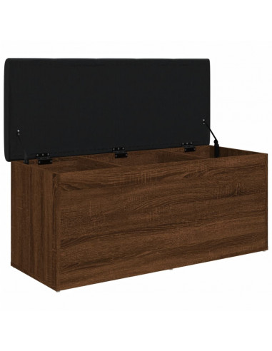 Panca Portaoggetti Rovere Marrone 102x42x45cm Legno Multistrato