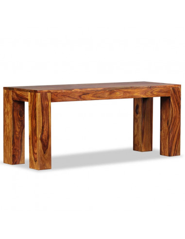 Panca in Legno Massello di Sheesham 110x35x45 cm