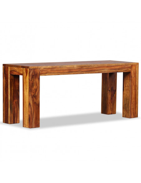 Panca in Legno Massello di Sheesham 110x35x45 cm