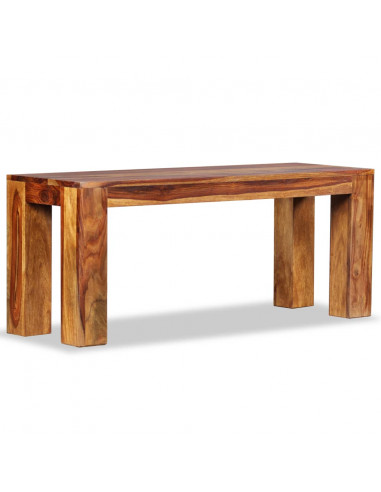 Panca in Legno Massello di Sheesham 110x35x45 cm