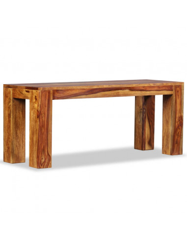 Panca in Legno Massello di Sheesham 110x35x45 cm