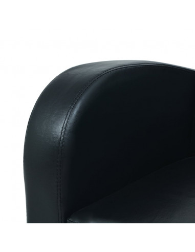 Set Divani 2 pz in Similpelle Nero