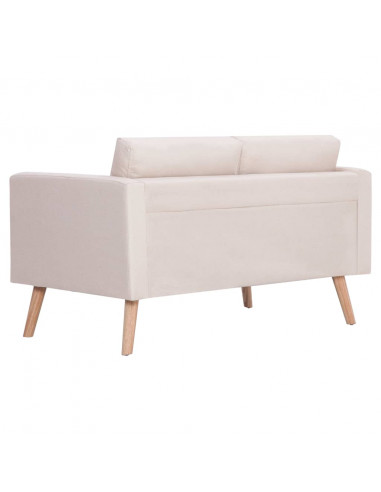 Set Divani 2 pz in Tessuto Crema