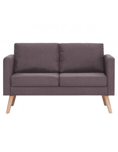 Set Divani 2 pz in Tessuto Grigio Talpa