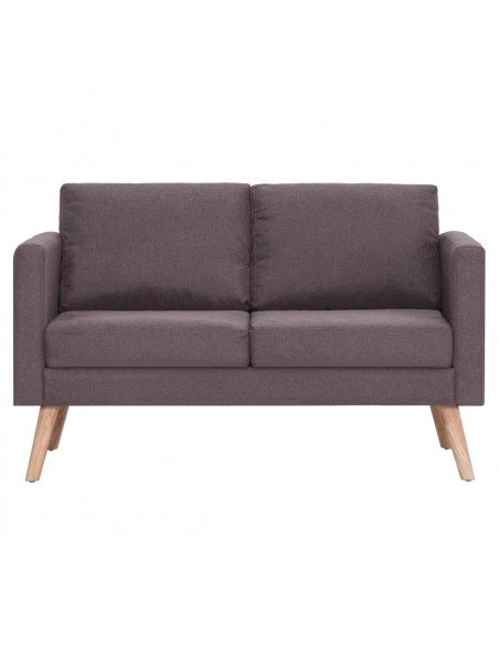 Set Divani 2 pz in Tessuto Grigio Talpa
