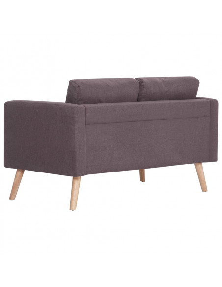 Set Divani 2 pz in Tessuto Grigio Talpa