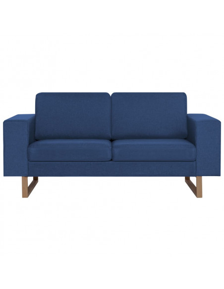 Set Divani 2 pz in Tessuto Blu