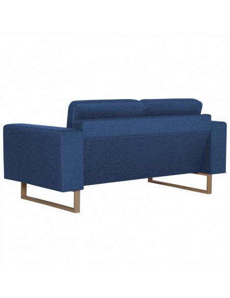 Set Divani 2 pz in Tessuto Blu