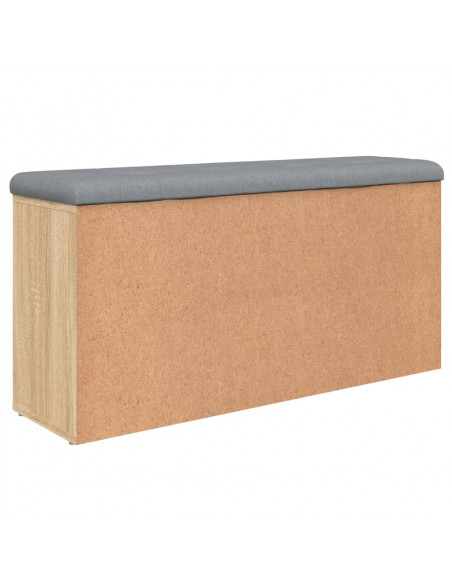 Panca Porta Scarpe Rovere Sonoma 102x32x50 cm Legno Multistrato