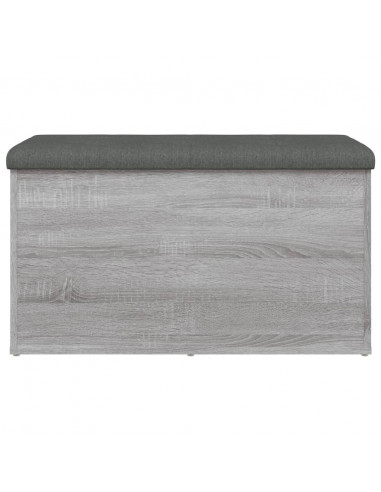 Panca Portaoggetti Grigio Sonoma 82x42x45 cm Legno Multistrato