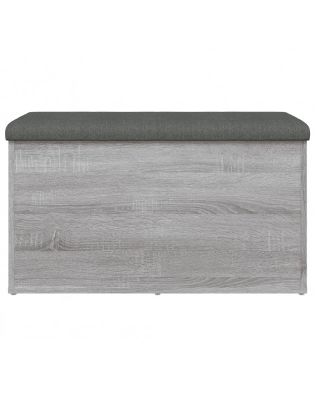 Panca Portaoggetti Grigio Sonoma 82x42x45 cm Legno Multistrato