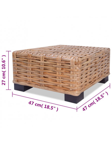 Set Divano 16 pz in Rattan Naturale
