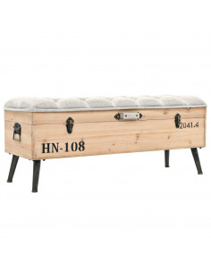 Cassapanca 110 cm in Legno Massello di Abete 2