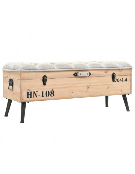 Cassapanca 110 cm in Legno Massello di Abete