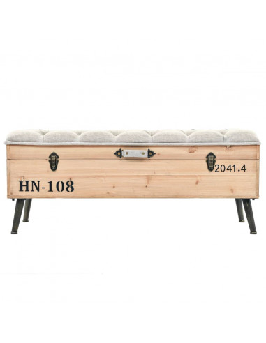 Cassapanca 110 cm in Legno Massello di Abete