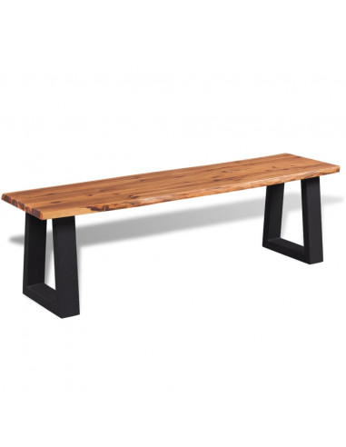 Panca in Legno Massello di Acacia 145 cm