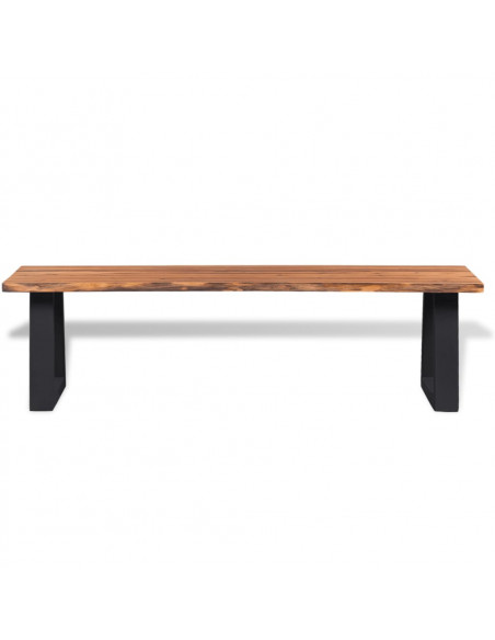 Panca in Legno Massello di Acacia 145 cm