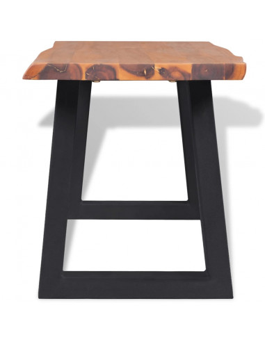 Panca in Legno Massello di Acacia 145 cm