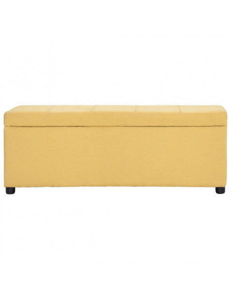 Panca con Vano Portaoggetti 116 cm Gialla in Poliestere