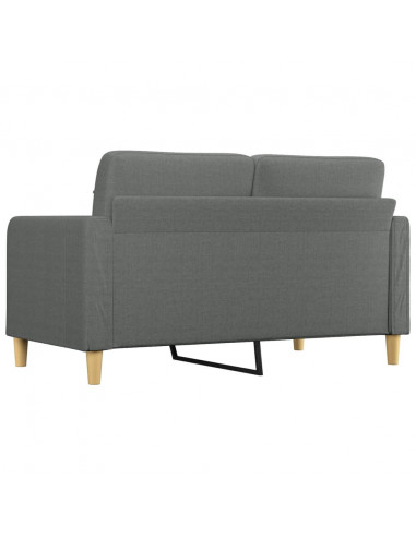 Divano a 2 Posti Grigio Scuro 140 cm in Tessuto