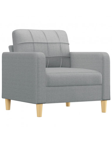 Poltrona Grigio Chiaro 60 cm in Tessuto