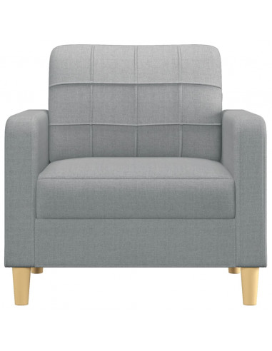 Poltrona Grigio Chiaro 60 cm in Tessuto