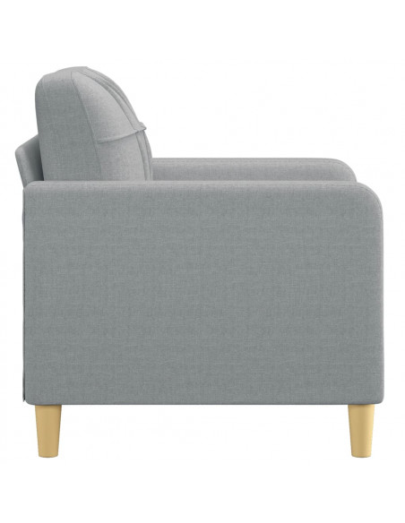 Poltrona Grigio Chiaro 60 cm in Tessuto