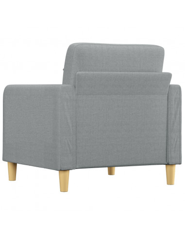 Poltrona Grigio Chiaro 60 cm in Tessuto