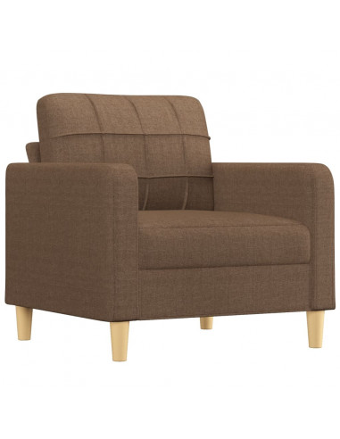 Poltrona Marrone 60 cm in Tessuto