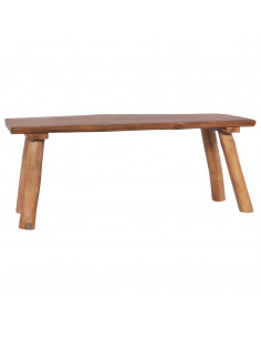Panchina da Giardino 120 cm in Legno Massello di Teak 2
