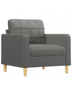 Poltrona Grigio Scuro 60 cm in Tessuto 2