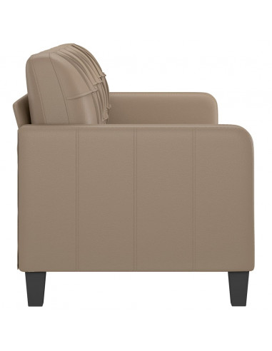 Divano a 3 Posti Cappuccino 180 cm in Similpelle