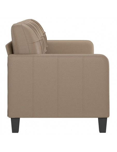 Divano a 3 Posti Cappuccino 180 cm in Similpelle