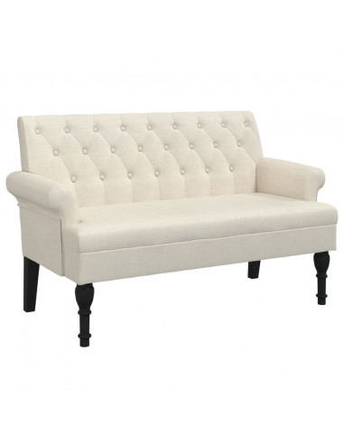 Panca con Schienale 120x62x75,5 cm in Lino