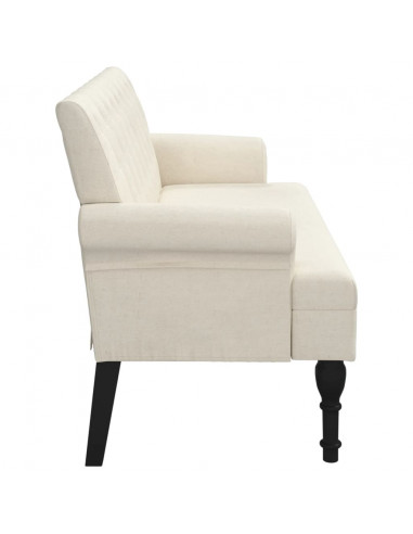 Panca con Schienale 120x62x75,5 cm in Lino