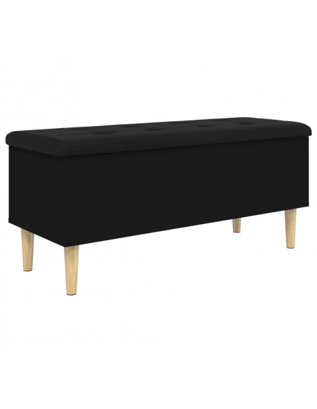 Panca Portaoggetti Nera 102x42x46 cm in Legno Multistrato