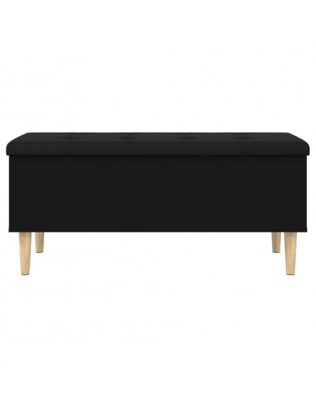 Panca Portaoggetti Nera 102x42x46 cm in Legno Multistrato
