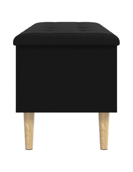 Panca Portaoggetti Nera 102x42x46 cm in Legno Multistrato