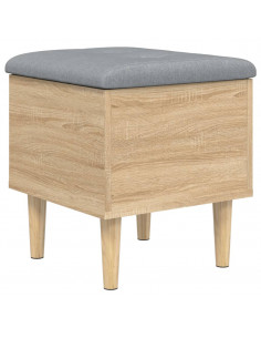 Panca Portaoggetti Rovere Sonoma 42x42x46 cm Legno Multistrato 2