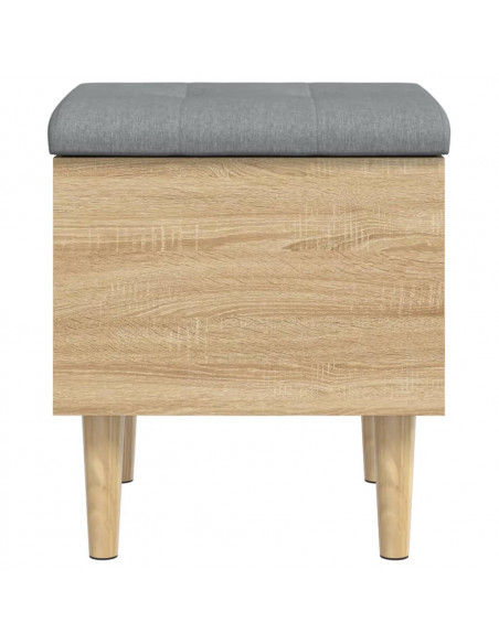 Panca Portaoggetti Rovere Sonoma 42x42x46 cm Legno Multistrato