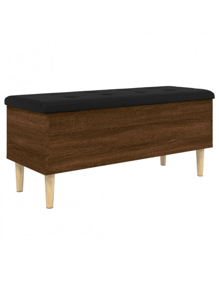 Panca Portaoggetti Rovere Marrone 102x42x46cm Legno Multistrato