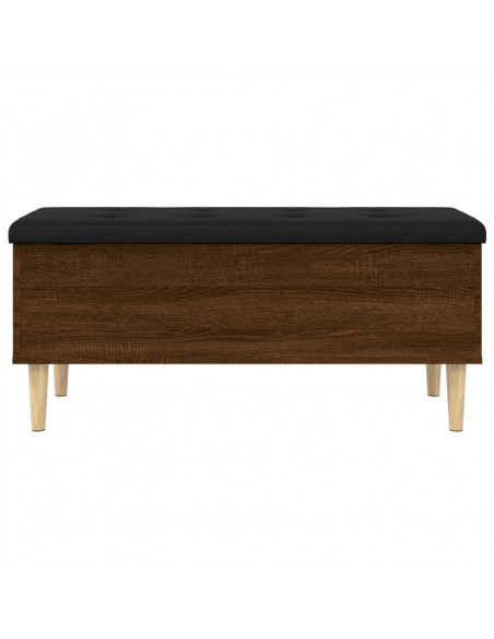 Panca Portaoggetti Rovere Marrone 102x42x46cm Legno Multistrato