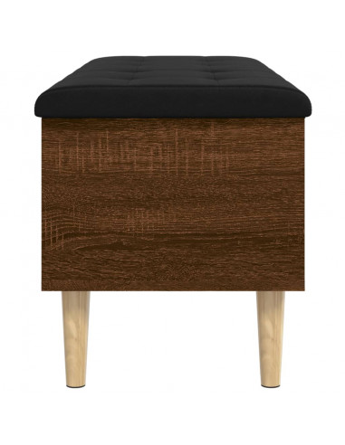 Panca Portaoggetti Rovere Marrone 102x42x46cm Legno Multistrato