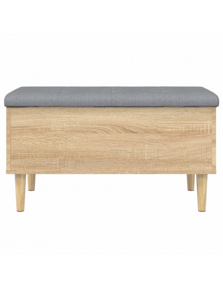 Panca Portaoggetti Rovere Sonoma 82x42x46 cm Legno Multistrato