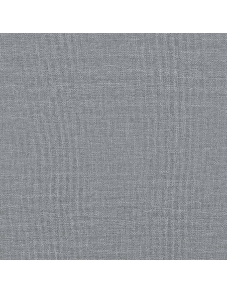 Set di Divani 2 pz con Cuscini Grigio Chiaro in Tessuto